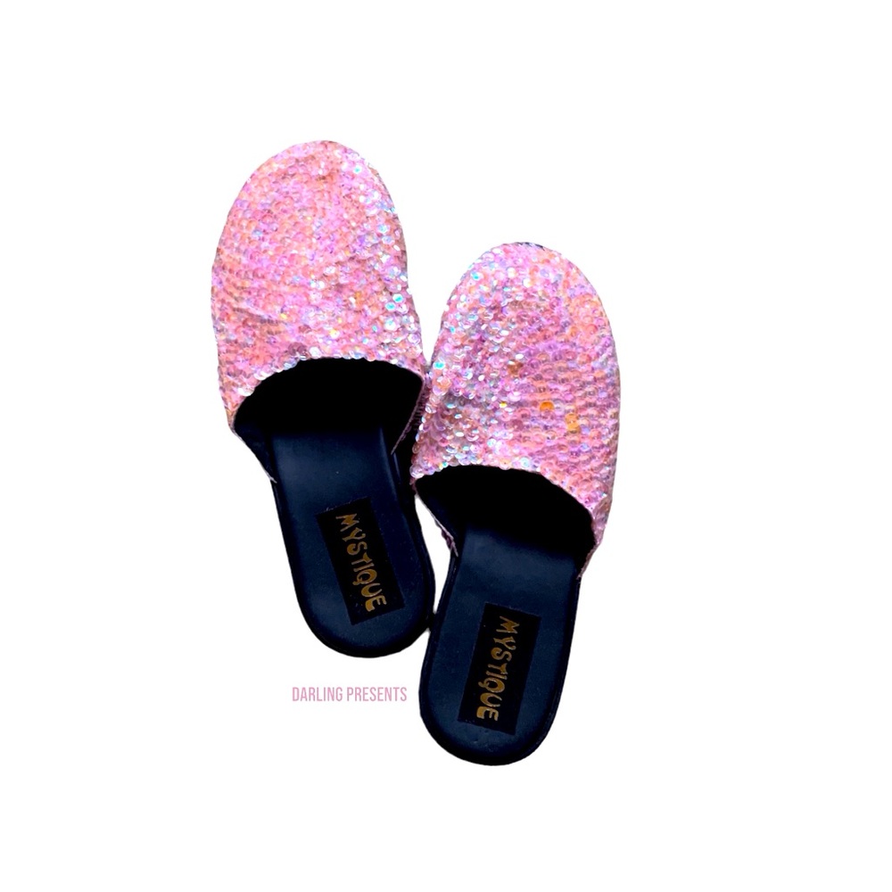Mystique Sequin Mules Women Color Pink Size 7